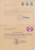 1949-1957 Gyáli ingatlanokkal kapcsolatos 3 db adásvételi szerződés és 4 db helyhatósági igazolvány