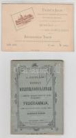 1896 Tribün-jegy a Magyarország ezredéves fennállásának megünneplése alkalmából tartandó hódoló felvonulásra + programfüzet, 55p