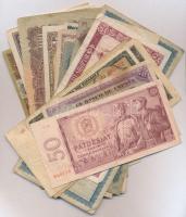 Vegyes 27db-os papírpénz tétel, nagyobbrészt magyar, valamint görög, spanyol, csehszlovák és lengyel...