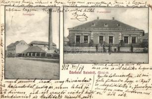 Abaújszina, Sena; szeszgyár, postaépület / distillery, post office
