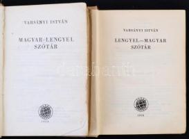 Varsányi István: Lengyel-magyar, magyar-lengyel kisszótár. Kisszótár sorozat. Bp., 1958-1959, Terra....
