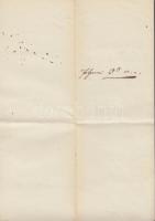 1851 Kereseti költségek jegyzéke, magyar nyelven, 6 kr szignettával