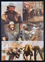 cca 1981 Aranyeső Yuccában című film posztere, rajta Bud Spencerrel, hajtott, 67x49 cm