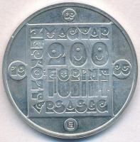 1985. 200Ft Ag "Természetvédelem - Mocsári teknős" T:1
Adamo EM85