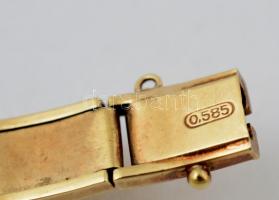 Antik arany (AU.) 14 K Raxa női karóra, jelzett, működik, másodpermutatós, jó állapotban, bruttó: 18...