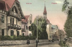 Pöstyén, Piestany; Király sor, kiadja Kaiser Ede / alley