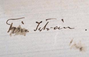 1906 ifj. Tisza István (1886-1918) saját kézzel írt levele Szél Kálmán református esperesnek (1838-1...