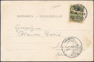 Bród, Slavonski Brod; Száva vasúti híd, vonat, kiadja Wittwe Paul / railway bridge, train