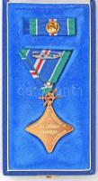 1992. "Szent György Érdemjel" aranyozott, zománcozott Br kitüntetés mellszalagon, miniatűr...