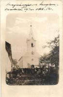 1930 Beregleányfalva, Lalove; templom, szentelés / church, inauguration, photo (ragasztónyom / glue mark)