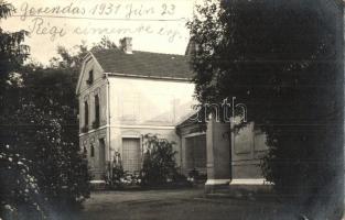 1931 Gerendás, kastély, photo (EK)