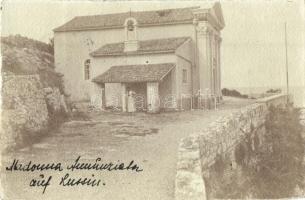 1913 Mali Losinj, Lussinpiccolo; Annunziata Cape Madonna templom / church, photo