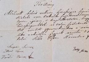 1857 Nyilatkozat, hogy katolikus-helvét házasságból születendő gyermekeket a katolikus vallásra fogj...