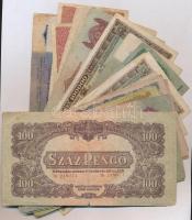 25db-os vegyes magyar korona és pengő bankjegy tétel T:III-IV