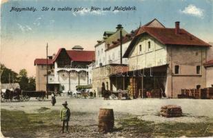 Nagymihály, Michalovce; Sőr és maláta gyár / Bier und Malzfabrik / brewery and malting plant (EB)