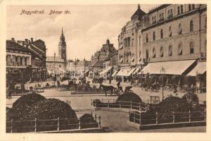 Nagyvárad, Oradea; Bémer tér, Fischer úri szabó / square