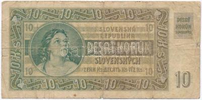 Szlovákia 1939. 10K T:III-,IV
Slovakia 1939. 10 Korun C:VG,G