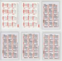 2007-2016 6 db erotikus kártyanaptár