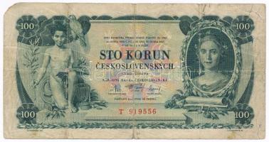 Csehszlovákia 1931. 100K T:III-,IV Czechoslovakia 1931. 100 Korun C:VG,G
