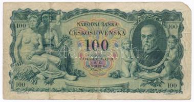 Csehszlovákia 1931. 100K T:III-,IV
Czechoslovakia 1931. 100 Korun C:VG,G