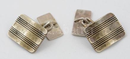 Ezüst(Ag) mandzsettagomb, jelzés nélkül, nettó: 8 g