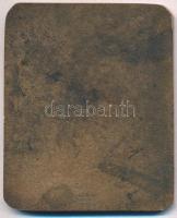 Vértes László / Berán Nándor (1889-1965) DN "Szent Borbála" Br emlékplakett (64,5x53mm) T:...