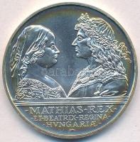 1990. 500Ft Ag "Mátyás király / Beatrix" T:BU kis patina  Adamo EM113