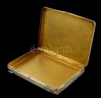 Ezüst(Ag) cigarettatárca, jelzett, 8x6 cm, nettó: 55 g