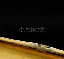 Ezüst(Ag) cigarettatárca, jelzett, 8x6 cm, nettó: 55 g