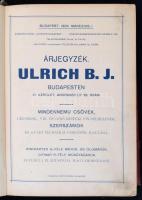 cca 1906 Ulrich B. J. Árjegyzéke. Budapest, 1906. március 1.Mindennemű csövek, légszesz-, víz- és gő...