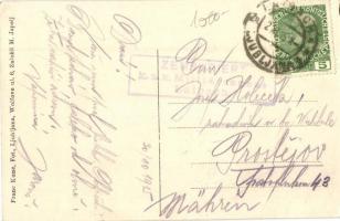 Logatec, Gor. Logatec; general view + "K.u.K. Militärzensur Laibach" stamp on the backside