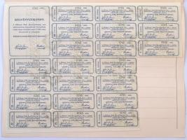 Kőbánya / Budapest 1912. "Kőbányai Bank Részvénytársaság" névre szóló részvénye 100K-ról, ...