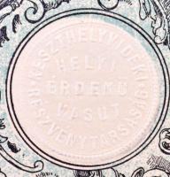 Budapest 1904. "Keszthelyvidéki Helyi Érdekü Vasut Részvénytársaság" elsőbbségi részvénye ...