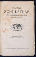 Diercke Schulatlas für höhere Lehranstalten. Braunschweig - Berlin - Hamburg, 1931, Verlag von Georg Westermann. Kicsit kopott félvászon kötésben, jó állapotban. +1 térkép