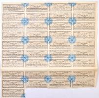 Budapest 1876. "Győr-sopron-ebenfurti vasut" részvénye 200Ft-ról, magyar és német nyelven,...