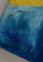 Medveczky jelzéssel: Női portré. Olaj, farost, 40×30 cm