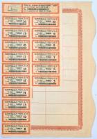 Budapest 1938. "Nitrogen Műtrágya és Vegyiipar Részvénytársaság" tíz részvénye összesen 17...
