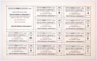 Budapest 1922. "Országos Vasuti Gyümölcsárusitó és Gyümölcskereskedelmi Részvénytársaság" ...