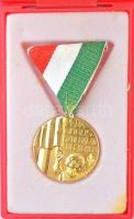 1975. Pedagógus Szolgálati Emlékérem arany fokozat, aranyozott Br kitüntetés mellszalagon, sérült dísztokban T:2
