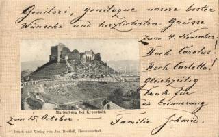 Barcaföldvár, Földvár, Marienburg; Várrom, kiadja Jos. Drotleff / castle ruins (EK)