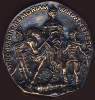 1980. "Maria Theresia" nagyalakú egyoldalú Br plakett T:1