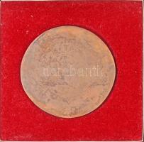 DN "Karcag" Br emlékplakett dísztokban, zománcozott kitűzővel (82mm) T:1-