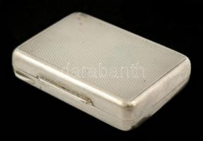 Ezüst(Ag) gyógyszeres dobozka, jelzett, 5×3,5×1 cm, nettó: 24,3 g