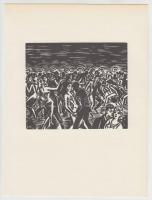 Frans Masereel (1889-1972): Tánc. Fametszet, papír, jelzett a metszeten, 11×13 cm
