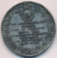 1861. "Széki Gróf Teleki László halálának emlékéül" Sn emlékérem (41mm) T:2-,3 ph., oxidác...