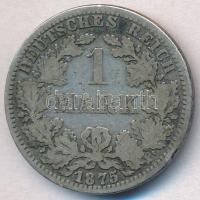 Német Birodalom 1875A 1M Ag T:3 German Empire 1875A 1 Mark Ag  C:F Krause KM#7