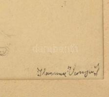 Ilosvai jelzéssel: Vázlatrajz. Ceruza, papír, 27×18 cm