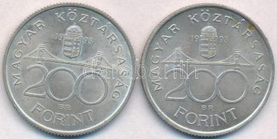 1993. 200Ft Ag "MNB" T:2 egyiken kis fo.
Adamo F13, F13.1