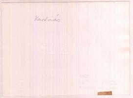 cca 1940-1960 Kardvívók, Kozák Lajos (1906-1975), pecséttel jelzett fotó, 12x17 cm