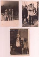 cca 1930 Gömbös Gyula (1886-1936) miniszterelnök (1932-1936) fotói, 4 db, kettő a hátoldalán felírat...